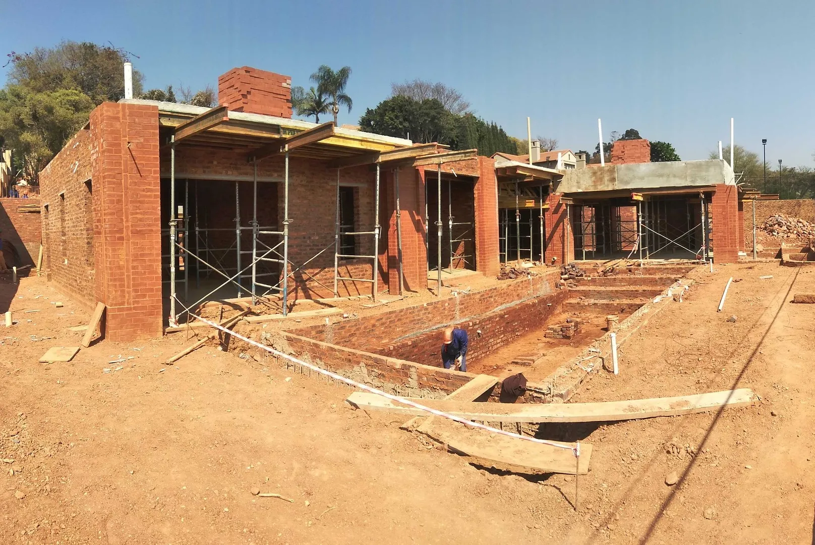 Mahachi Projects team at work on a building site